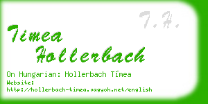 timea hollerbach business card